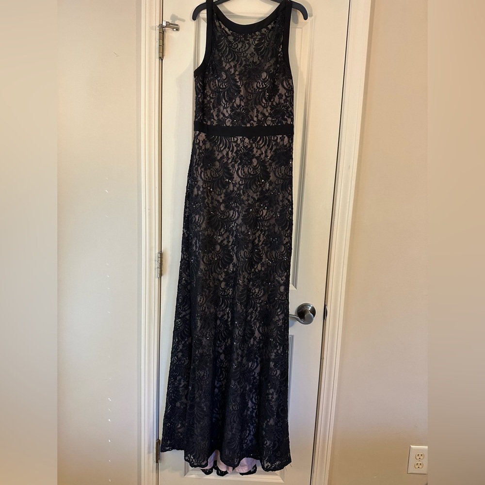 Night Way Collections Black and Nude  Gown